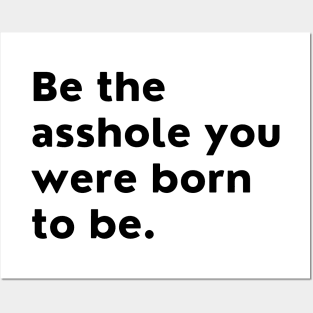 Be The Asshole You Were Born To Be. You Do You. Posters and Art